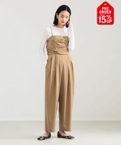 【+15%ポイントUP】キュプラ ドレープ オールインワン