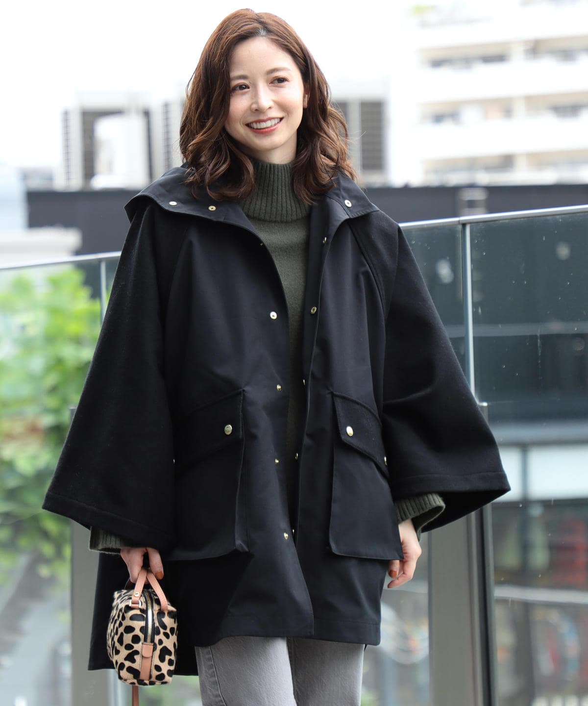 Traditional Weatherwear＊RENFREW ケープブルゾン-