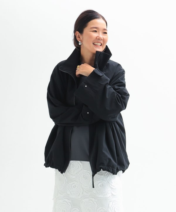 Demi-Luxe BEAMS / オーバースタンドブルゾン.M Demi-Luxe BEAMS(デミルクス ビームス)の【洗える】オーバー