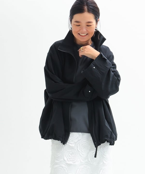 デミルクスビームスAK+1スタンドネック ジップブルゾン ブラック Demi-Luxe BEAMS（デミルクス ビームス）の「AK+1 / スタンド