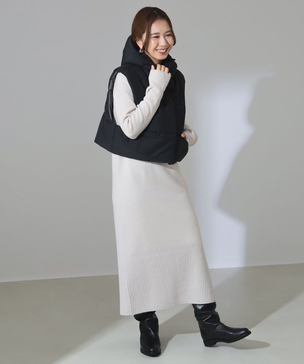 Demi-Luxe BEAMS / 中綿 フーデットブルゾン 38