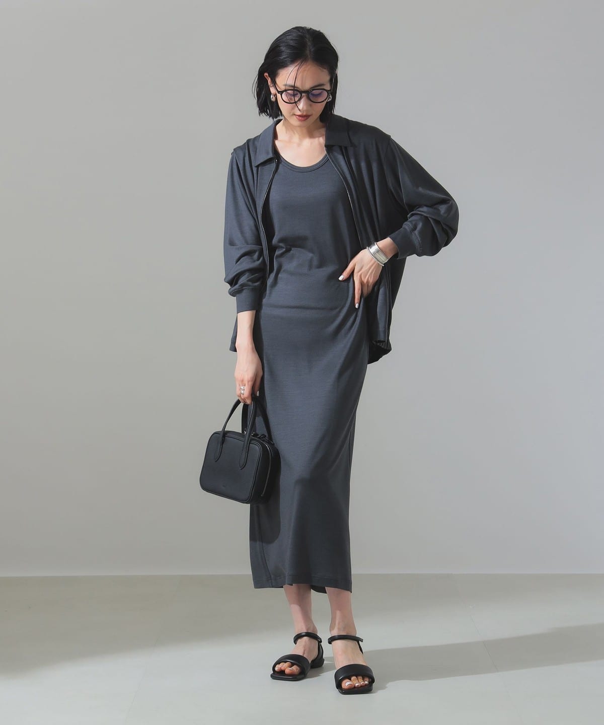 定価約4万【美品】WRAPINKNOT / メリノウール ジップ ブルゾン Demi-Luxe BEAMS（デミルクス ビームス）WRAPINKNOT / メリノウール