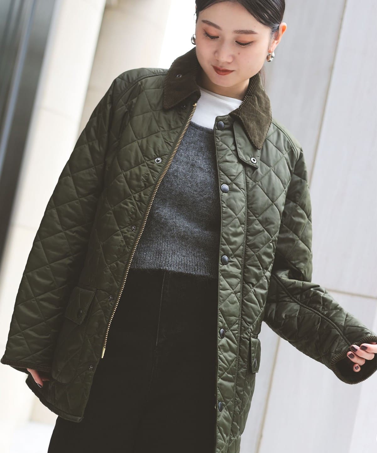 Barbour キルティングジャケット 36 グレー Barbour Barbour キルティングジャケット 36 グレー Barbour