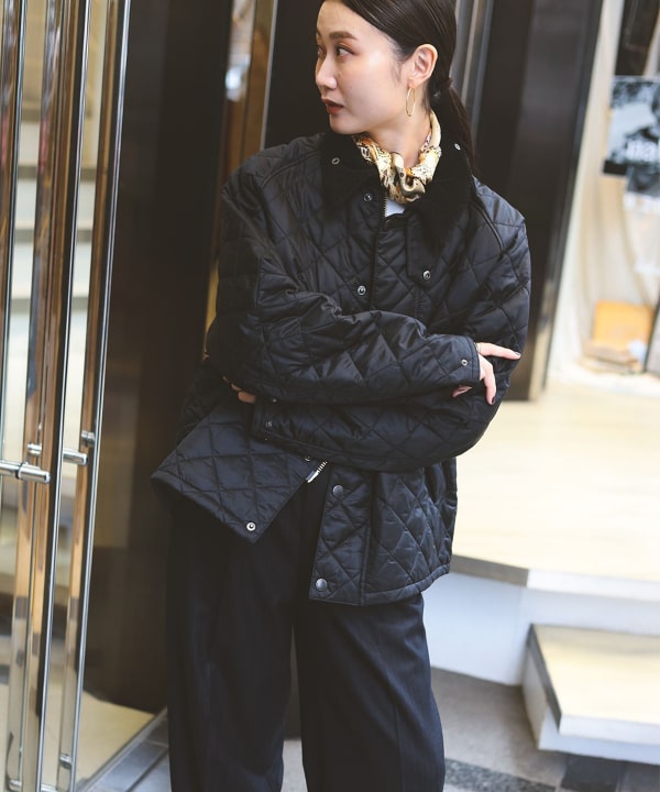 希少品】BARBOUR for LAND 壊せ ROVER／キルティングジャケットS