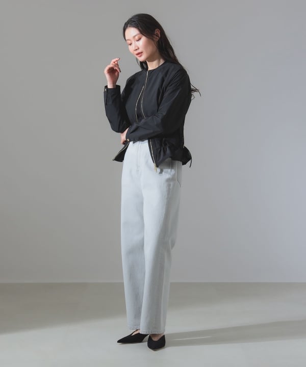 kana WOOL RICH シティボンバー　ノーカラーブルゾン z-WWOU1182_BK-1.jpg