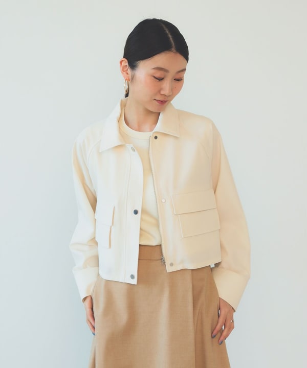 デミルクス　ブルゾン　ベージュ　36サイズ Demi-Luxe BEAMS 「Demi-Luxe BEAMS」 ブルゾン 36 ベージュ
