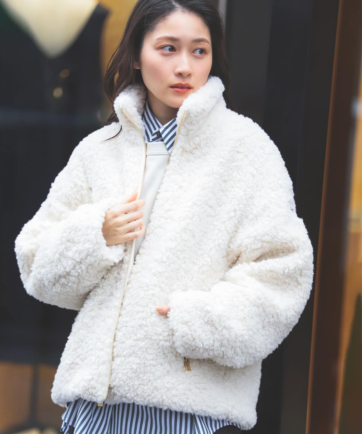 【+15%ポイントUP】【WEB限定】TATRAS タトラス / LUELA ボア ブルゾン ブルゾン WOMEN IVORY 1 【+15%ポイントUP】【WEB限定】TATRAS タトラス / LUELA ボア ブルゾン ブルゾン WOMEN IVORY 1