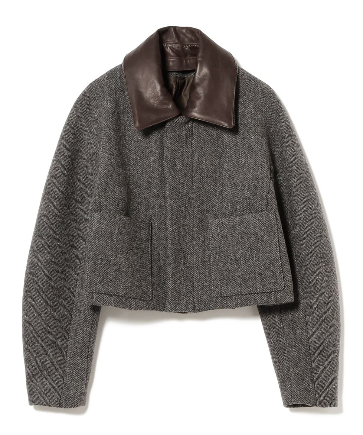 AURALEE オーラリー / SHETLAND WOOL DOUBLE CLOTH BLOUSON ブルゾン WOMEN GRAY HERRINGBONE 1 AURALEE オーラリー / SHETLAND WOOL DOUBLE CLOTH BLOUSON ブルゾン WOMEN GRAY HERRINGBONE 1