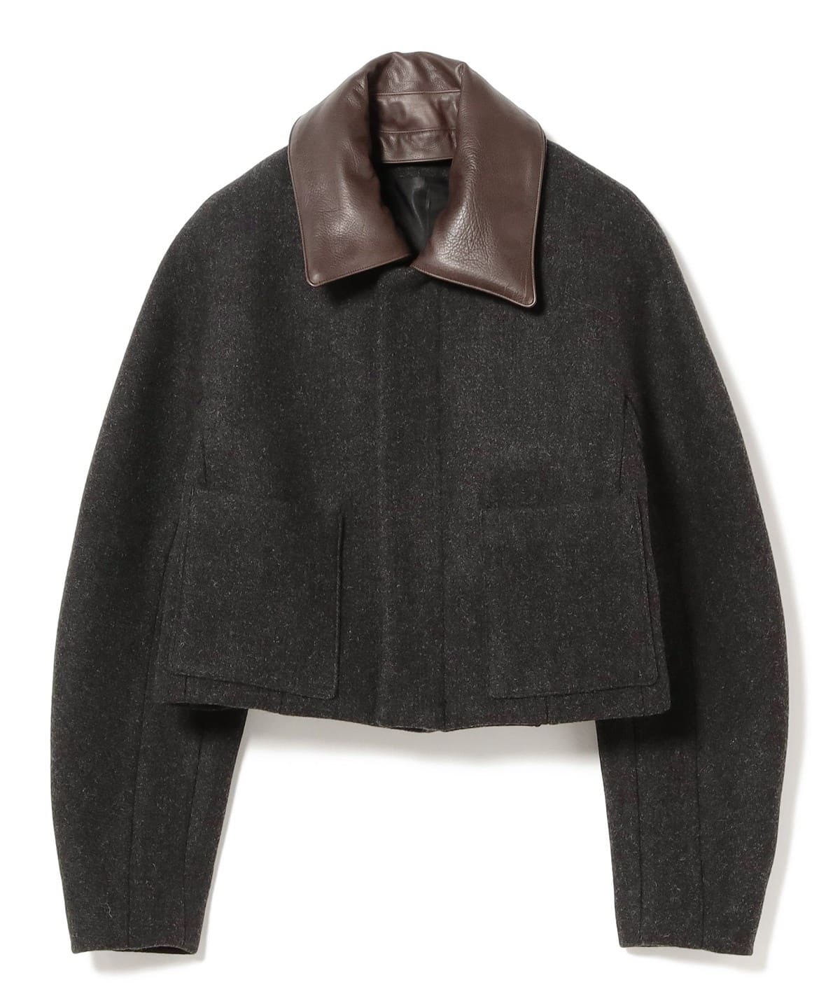 AURALEE オーラリー / SHETLAND WOOL DOUBLE CLOTH BLOUSON ブルゾン WOMEN DARK CHARCOAL 1 AURALEE オーラリー / SHETLAND WOOL DOUBLE CLOTH BLOUSON ブルゾン WOMEN DARK CHARCOAL 1