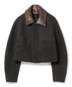 AURALEE / SHETLAND WOOL DOUBLE CLOTH BLOUSON