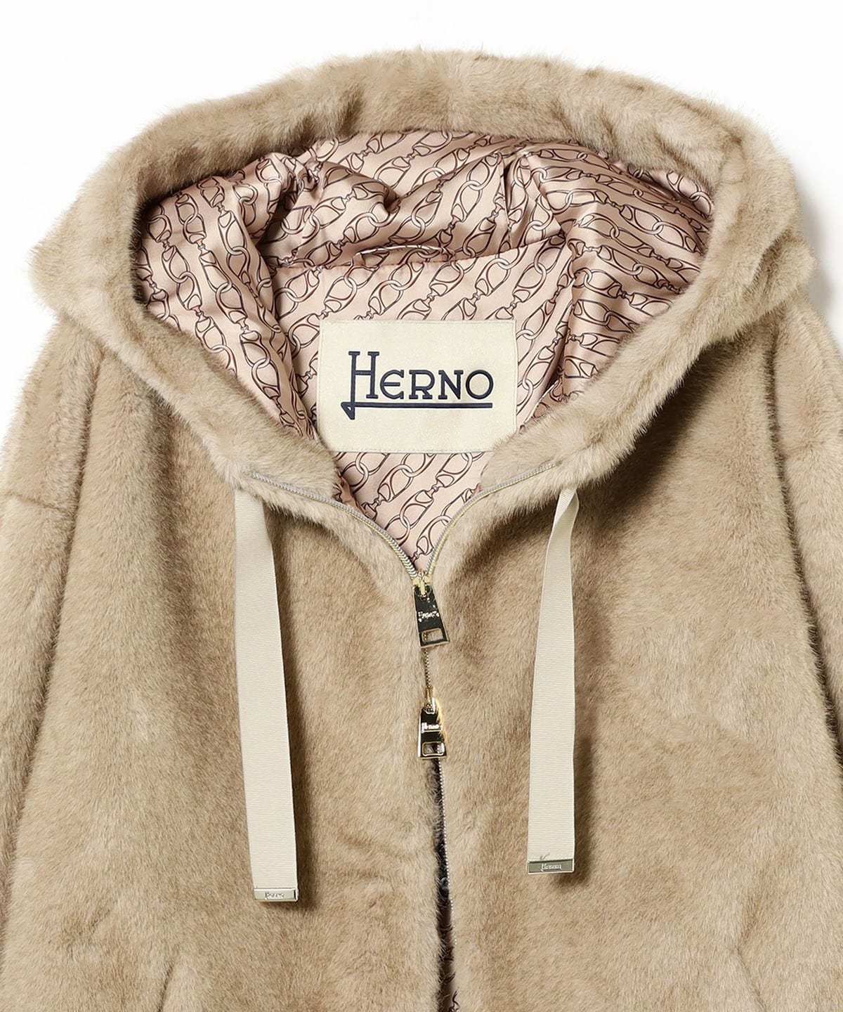 EFFE BEAMS（エッフェ ビームス）HERNO / フェイクファー フーデッド 