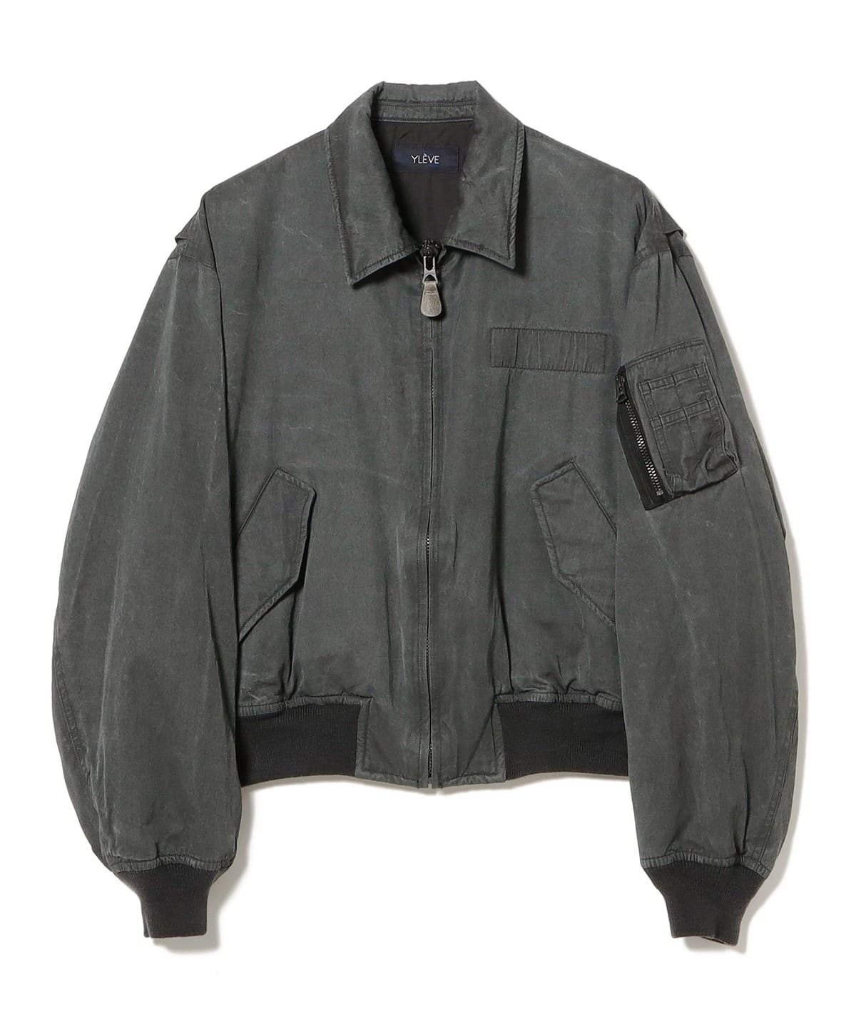 YLEVE イレーヴ / レーヨン ショートブルゾン ブルゾン WOMEN CHARCOAL 1 YLEVE イレーヴ / レーヨン ショートブルゾン ブルゾン WOMEN CHARCOAL 1