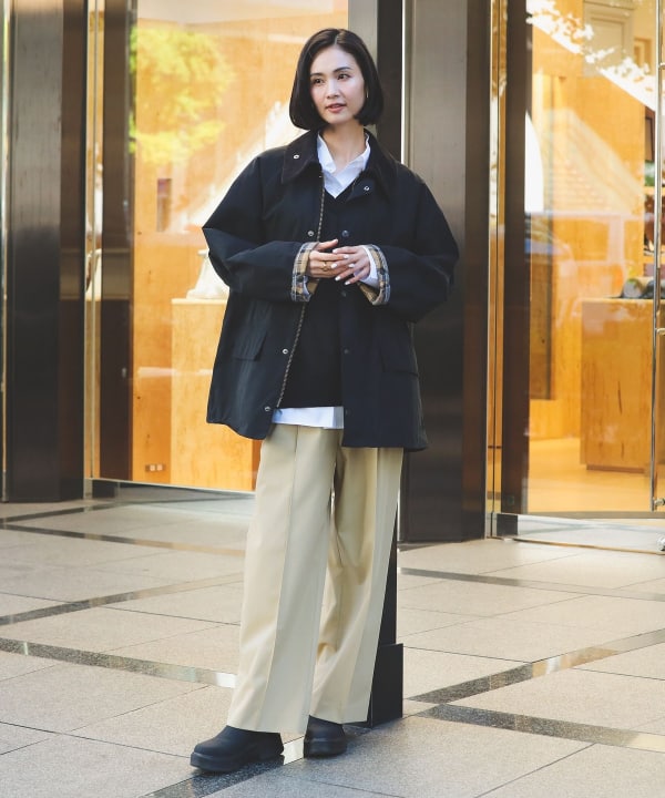 KurumiBarbour Demi-Luxe BEAMS別注BEDALE Amazon | [デミルクスビームス] ブルゾン Barbour バブアー 別注