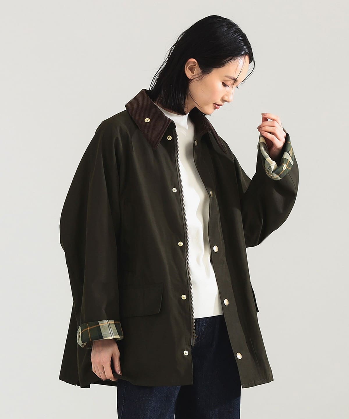 【別注】Barbour バブアー / BEDALE ジャケット ブルゾン WOMEN SAGE 36 【別注】Barbour バブアー / BEDALE ジャケット ブルゾン WOMEN SAGE 36