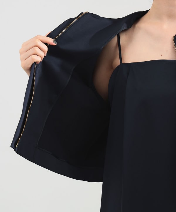 【美品】Demi-Luxe BEAMS / エコファー ショートブルゾン Demi-Luxe BEAMS（デミルクス ビームス）エディター東原妙子