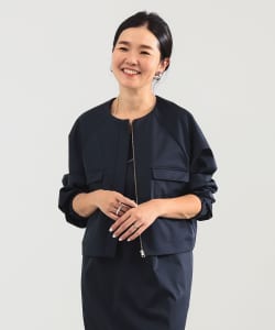 エディター東原妙子 × Demi-Luxe BEAMS / シャイニー ポケット ショートブルゾン
