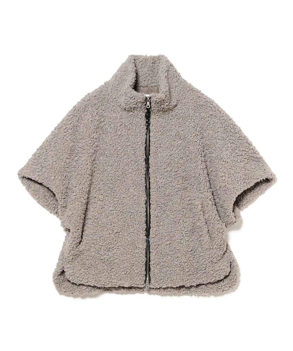 three dots スリードッツ / プードルボア ブルゾン ブルゾン WOMEN GREY S three dots スリードッツ / プードルボア ブルゾン ブルゾン WOMEN GREY S