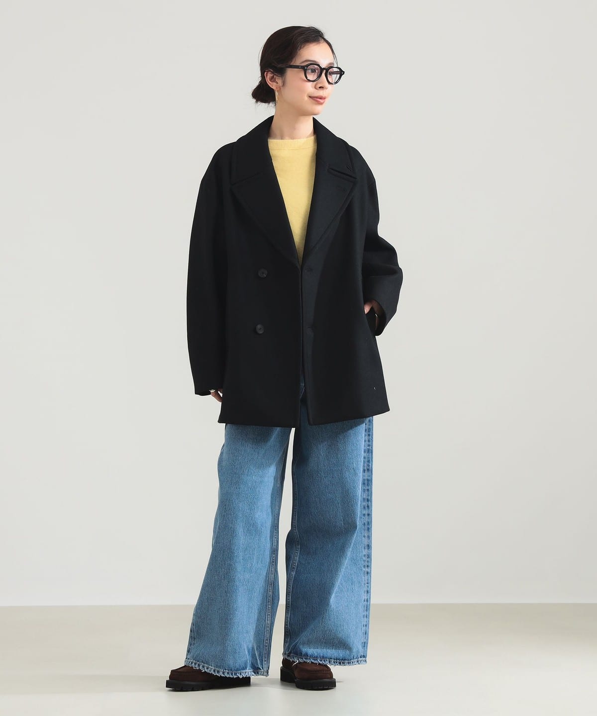 デミルクスビームス　Demi-Luxe BEAMS 新品未使用DメルトンPコート Demi-Luxe BEAMS（デミルクス ビームス）の「Demi-Luxe BEAMS