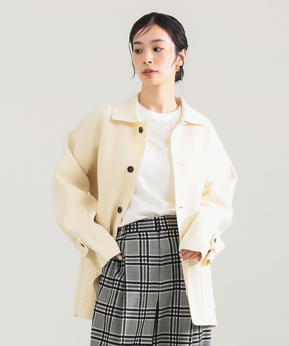 BATONER バトナー / ミラノリブ カバーオール ブルゾン WOMEN 別注OFF WHITE 1 BATONER バトナー / ミラノリブ カバーオール ブルゾン WOMEN 別注OFF WHITE 1