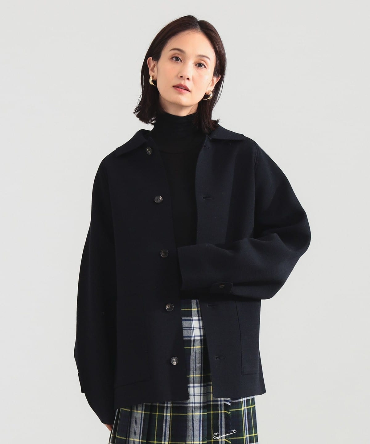 BATONER バトナー / ミラノリブ カバーオール ブルゾン WOMEN NAVY 1 BATONER バトナー / ミラノリブ カバーオール ブルゾン WOMEN NAVY 1