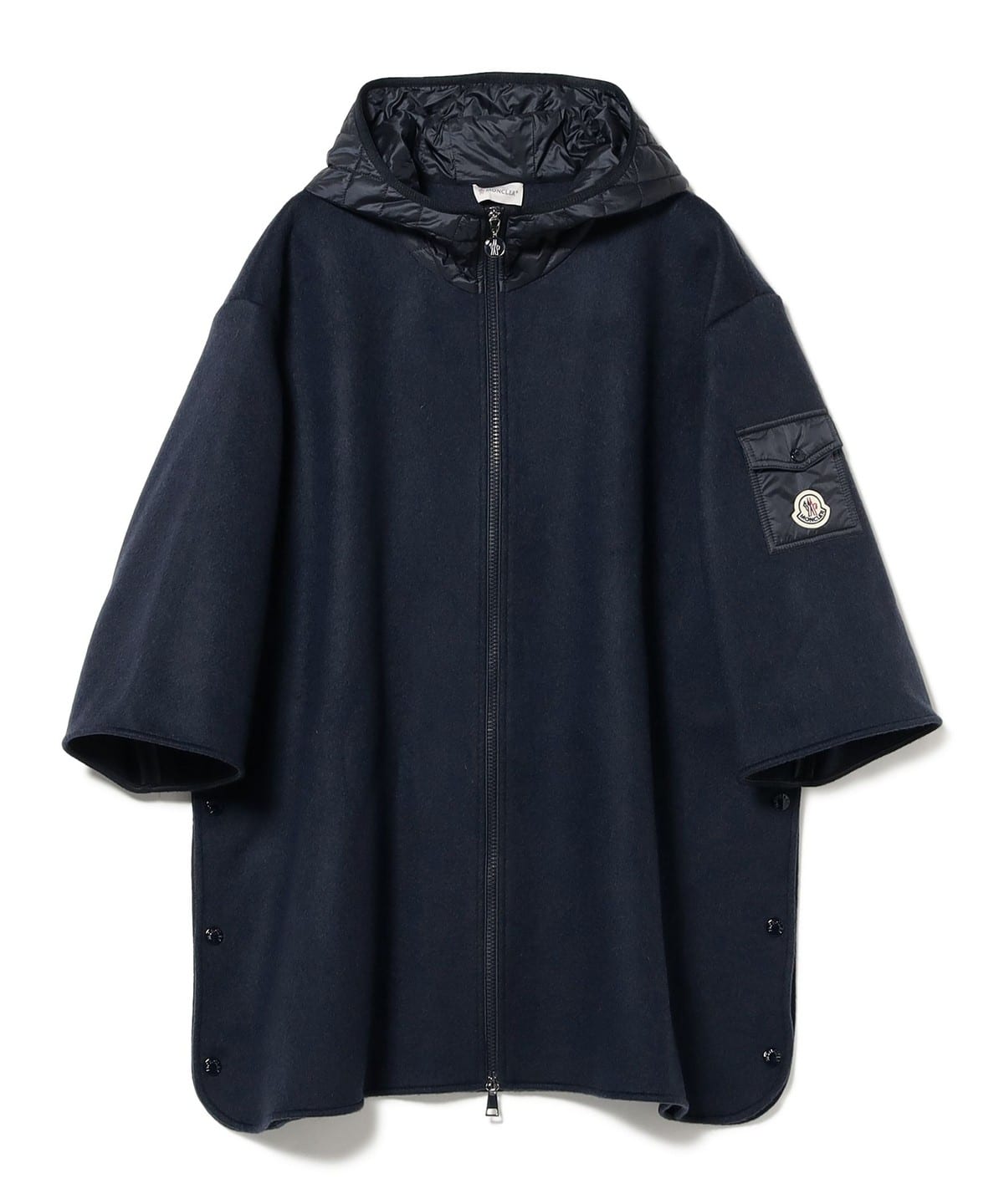 【WEB先行】MONCLER モンクレール / キルトフード ケープ コート WOMEN NAVY ONE SIZE 【WEB先行】MONCLER モンクレール / キルトフード ケープ コート WOMEN NAVY ONE SIZE