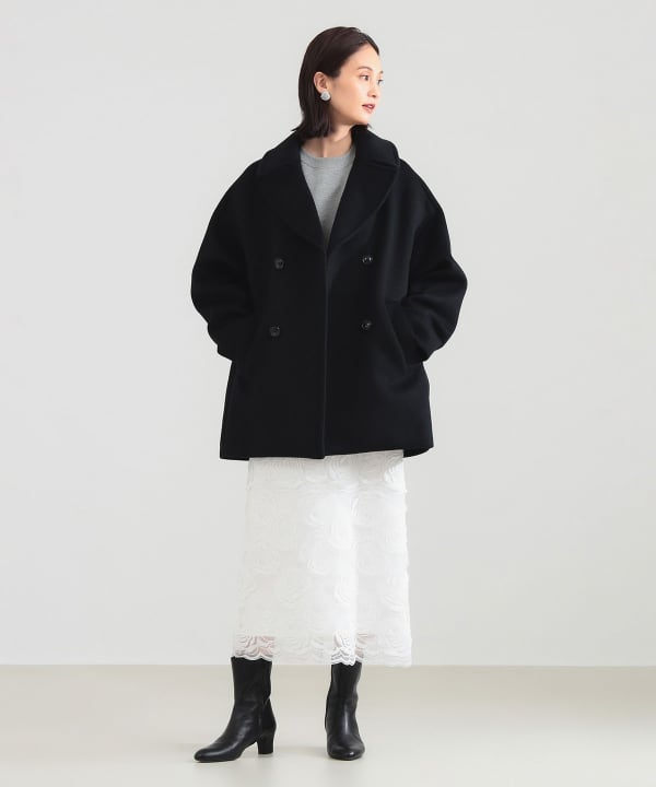 極美品✨定価3.8万Demi-Luxe BEAMSデミルクスビームス ピーコート Demi