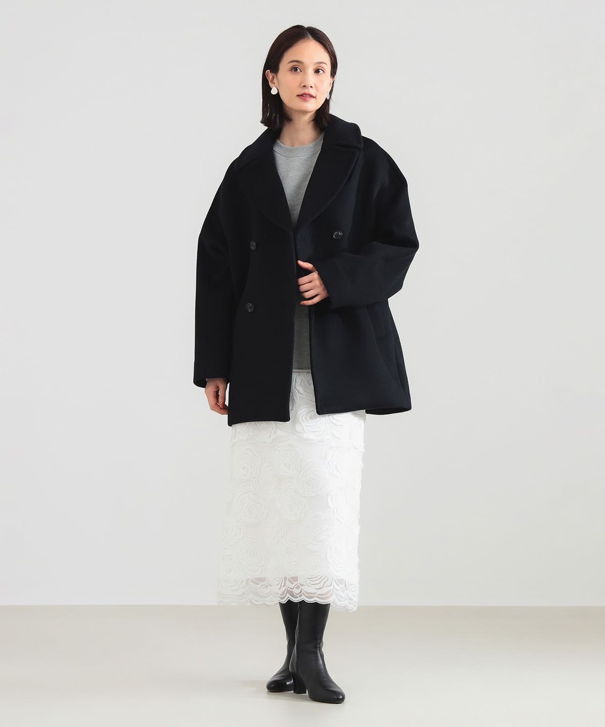 新品 ビームス ピーコート ウールコート Sサイズ レディースのピーコート通販｜BEAMS