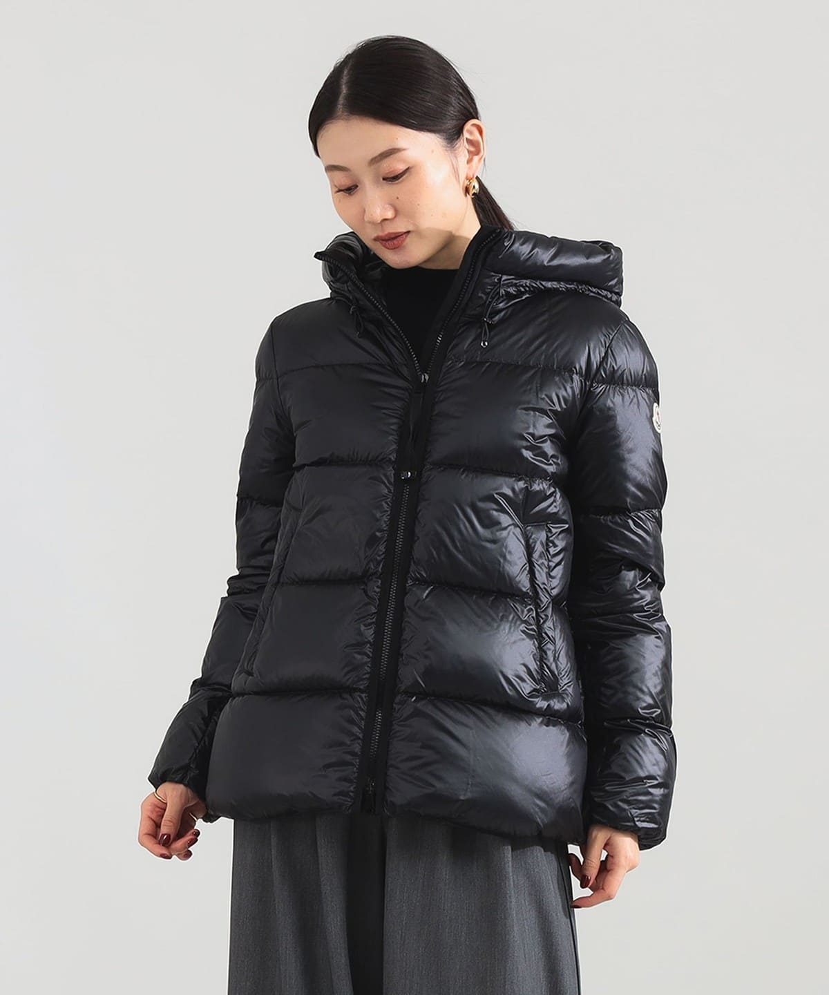MONCLER N[ / SERITTES V[g _E WPbg u] WOMEN BLACK 0