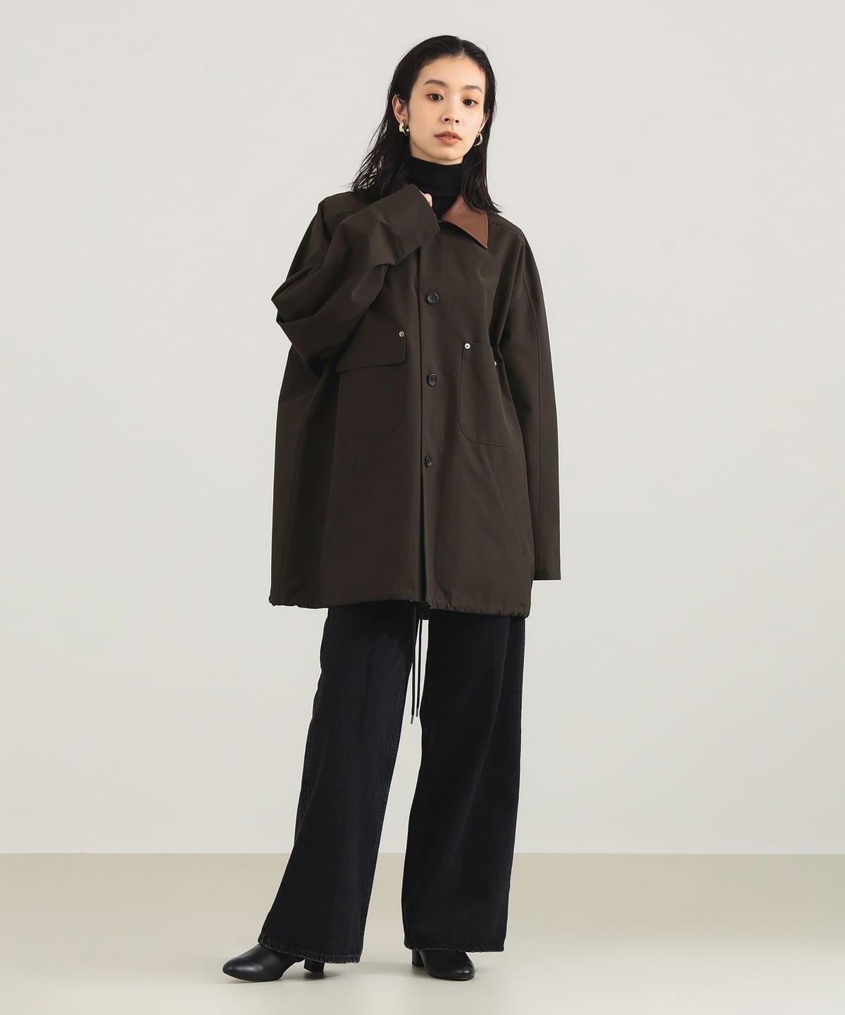 VACHEMENT ヴァシュモン / タフタ クレリック ブルゾン ブルゾン WOMEN BROWN ONE SIZE VACHEMENT ヴァシュモン / タフタ クレリック ブルゾン ブルゾン WOMEN BROWN ONE SIZE
