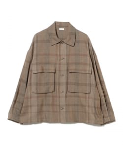 SEEALL / チェック ダブル ポケット ブルゾン