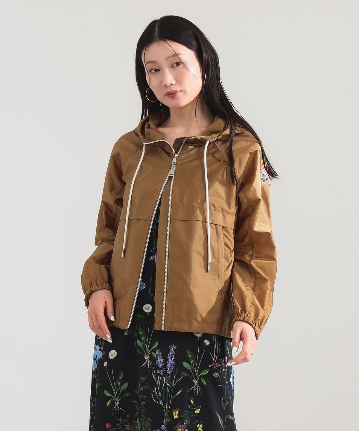 デミリクスビームス　ナイロン　ブルゾン　フード　ジャケット　美品　キャメル Demi-Luxe BEAMS ナイロン フード ブルゾン - メルカリ