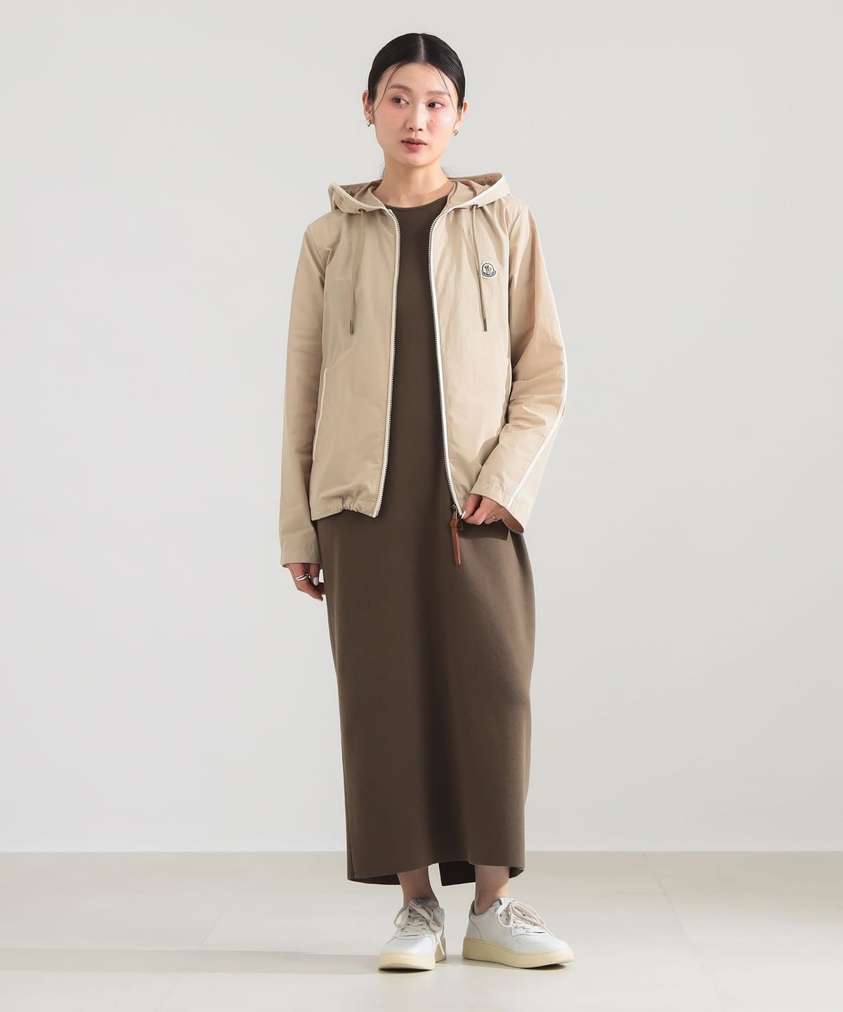 デミリクスビームス　ナイロン　ブルゾン　フード　ジャケット　美品　キャメル Demi-Luxe BEAMS（デミルクス ビームス）MONCLER / COQUELICOT