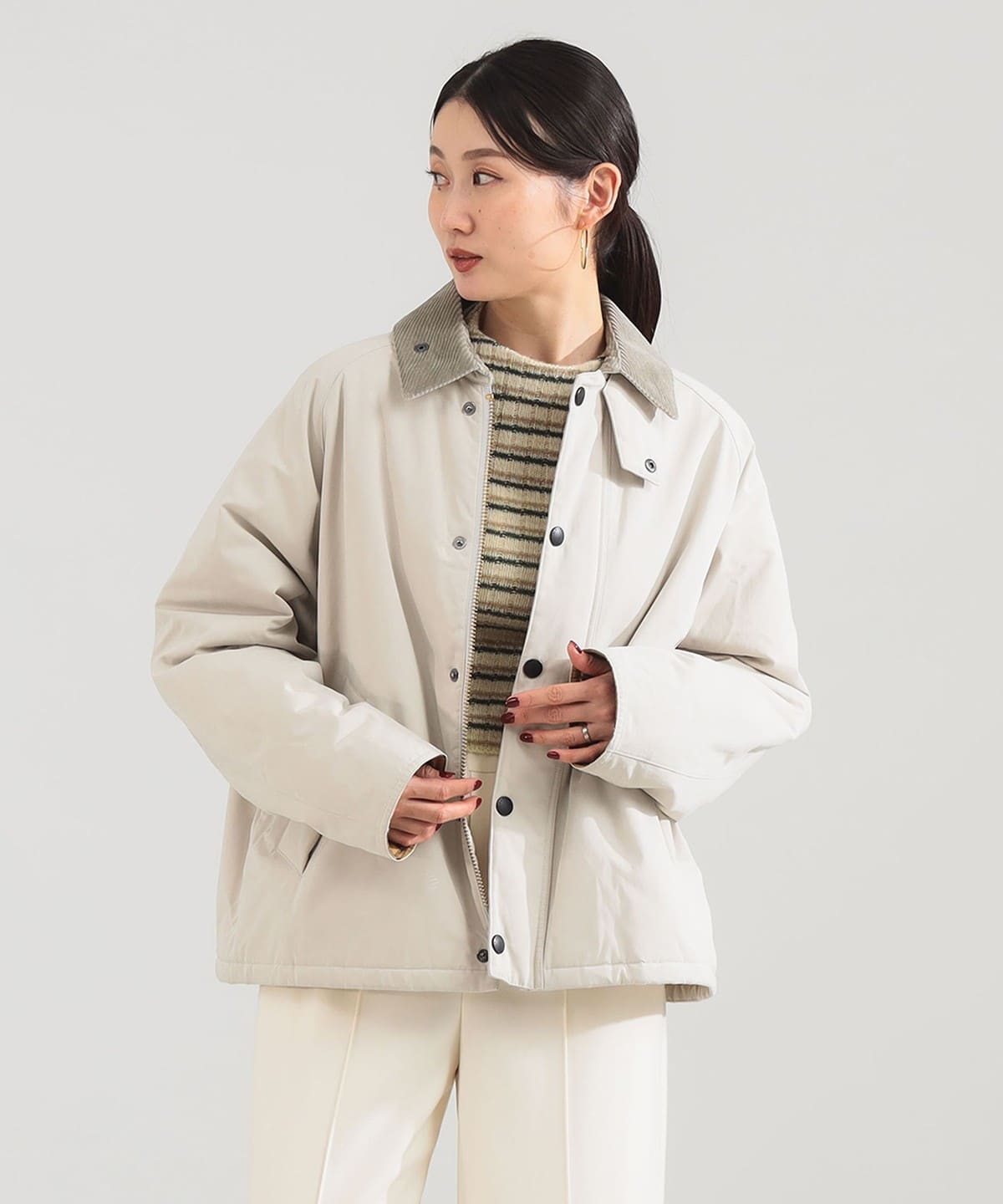 Demi-Luxe BEAMS（デミルクス ビームス）Barbour / TRANSPORT パデッド