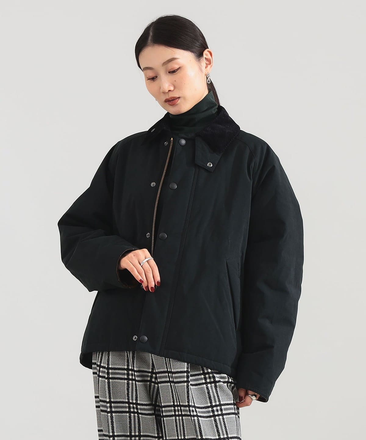 【POP UP STORE開催中】Barbour バブアー / TRANSPORT パデッド ジャケット ブルゾン WOMEN BLACK 34 【POP UP STORE開催中】Barbour バブアー / TRANSPORT パデッド ジャケット ブルゾン WOMEN BLACK 34