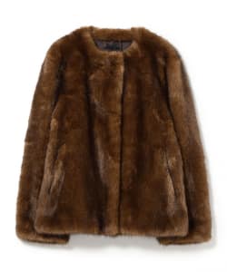 ORR / Faux Fur Collarless Blouson