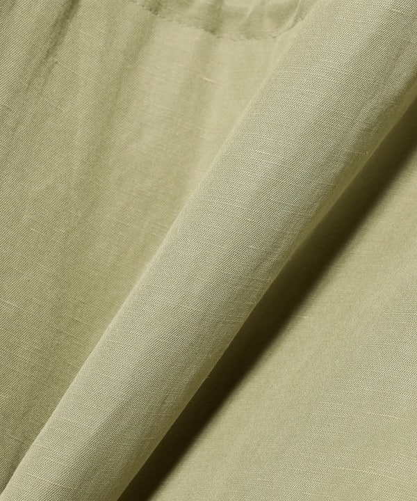 AURALEE / BRUSHED SILK LINEN SATIN PADDED MILITARY BLOUSON