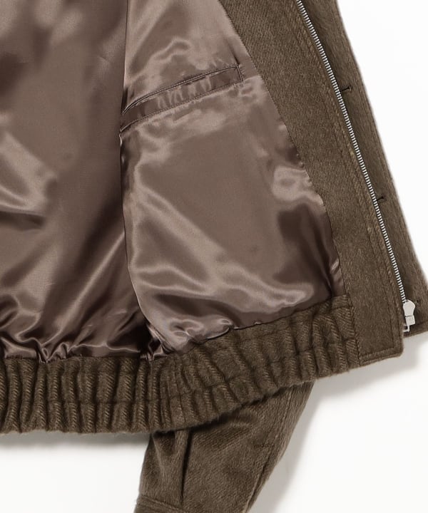 AURALEE / HAIRY WOOL MOHAIR CHAMBRAY BLOUSON