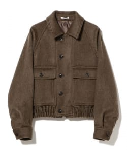 AURALEE / HAIRY WOOL MOHAIR CHAMBRAY BLOUSON
