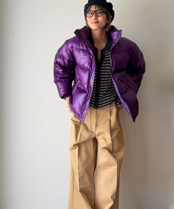 【別注】エディター坪田あさみ × WOOLRICH × Demi-Luxe BEAMS / パッカブル コクーン ダウンブルゾン