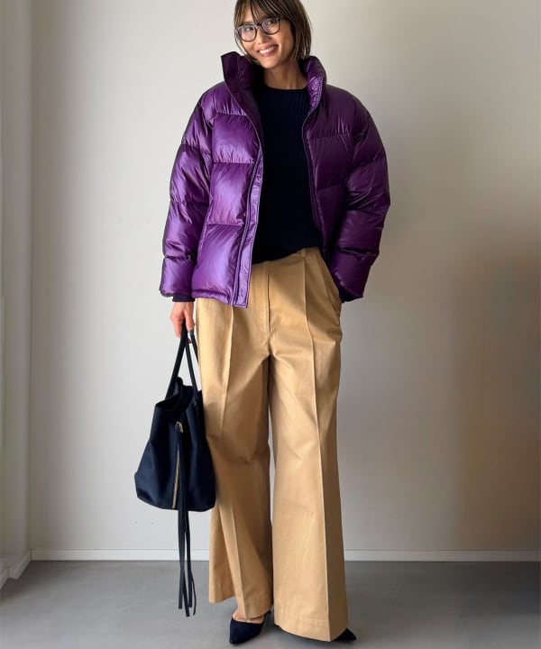 【別注】エディター坪田あさみ × WOOLRICH × Demi-Luxe BEAMS / パッカブル コクーン ダウンブルゾン