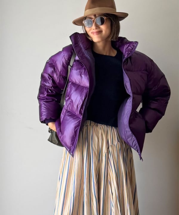 【別注】エディター坪田あさみ × WOOLRICH × Demi-Luxe BEAMS / パッカブル コクーン ダウンブルゾン