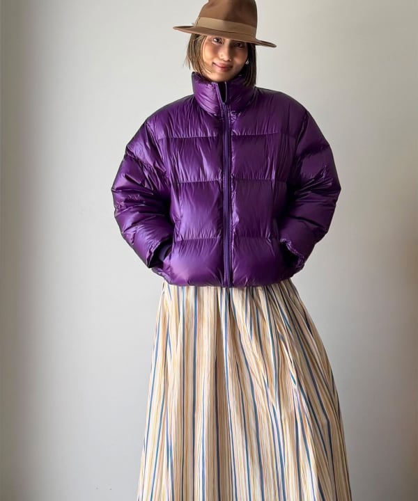 【別注】エディター坪田あさみ × WOOLRICH × Demi-Luxe BEAMS / パッカブル コクーン ダウンブルゾン