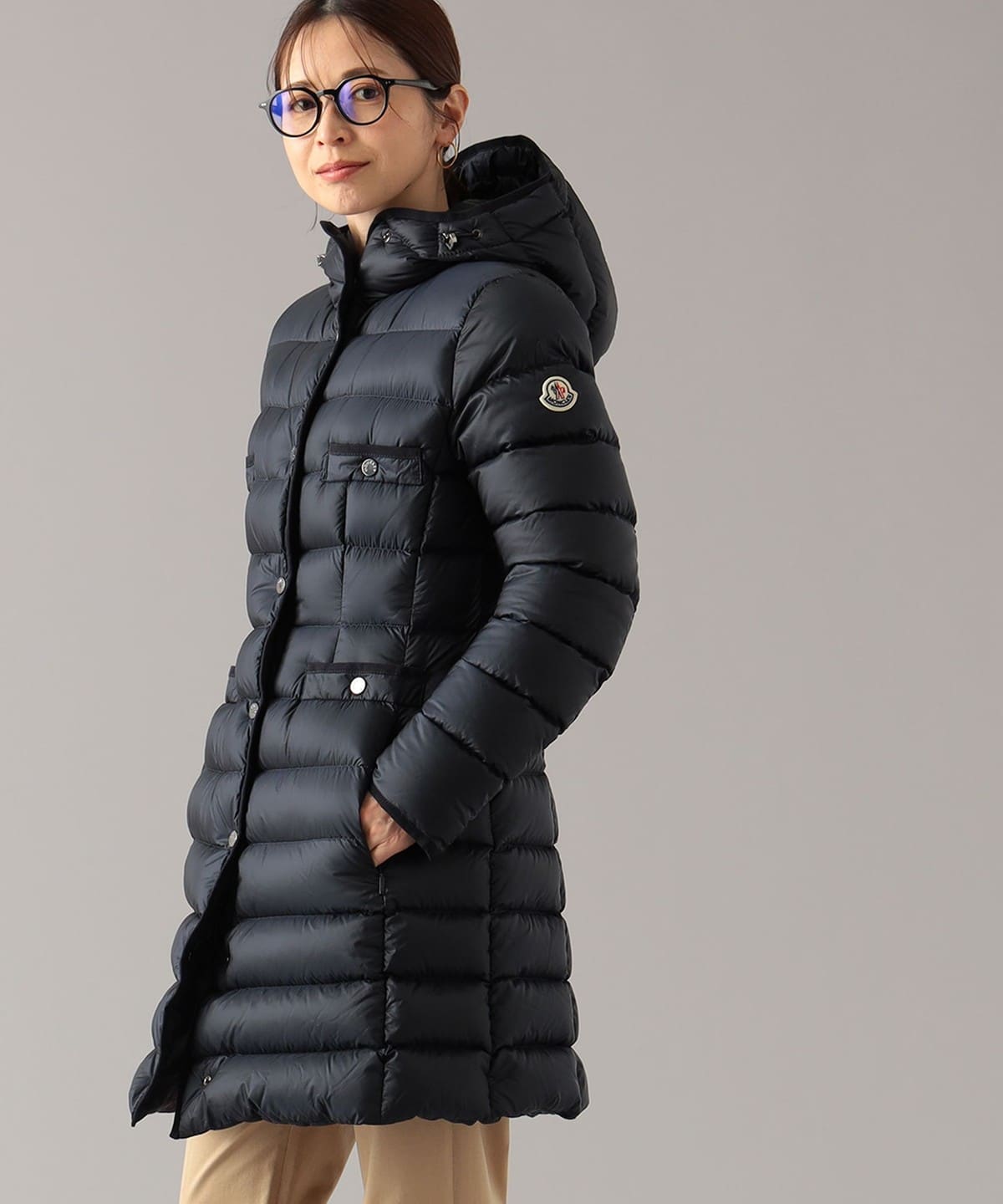 MONCLER モンクレール / HIRMA ロング ダウン コート コート WOMEN NAVY 1 MONCLER モンクレール / HIRMA ロング ダウン コート コート WOMEN NAVY 1