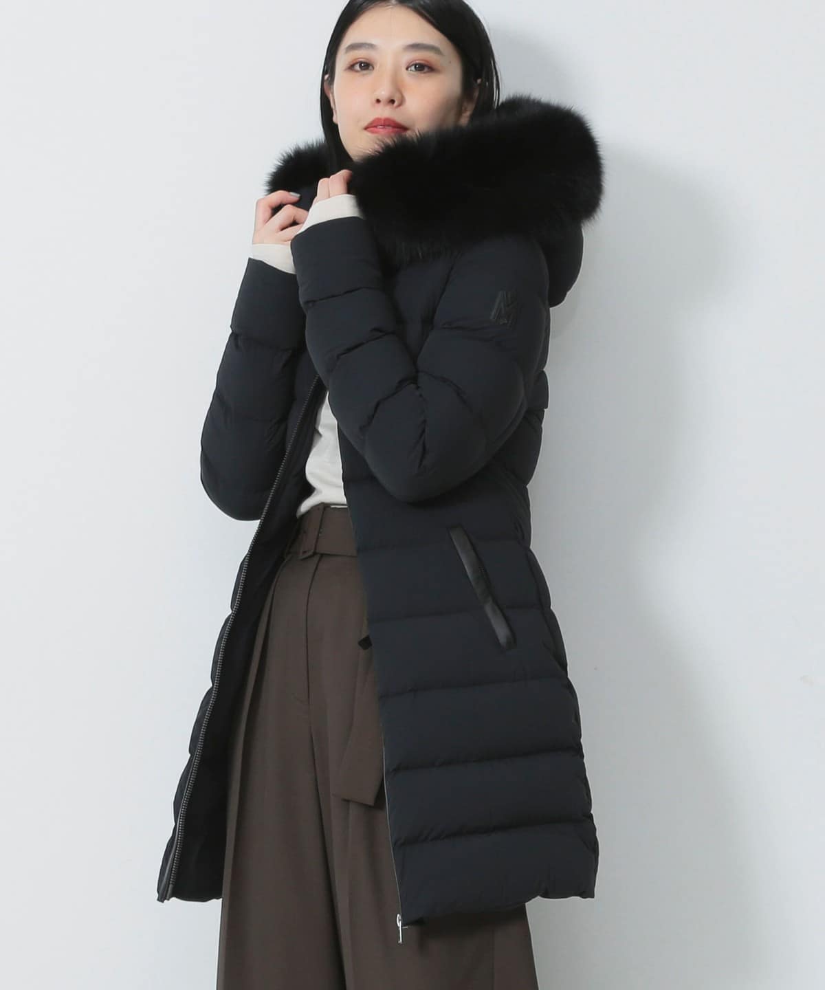 Demi Luxe BEAMS　ダウンコート　ネイビー　Lサイズ Demi-Luxe BEAMS - デミルクス ビームス ネイビーのダウンコート