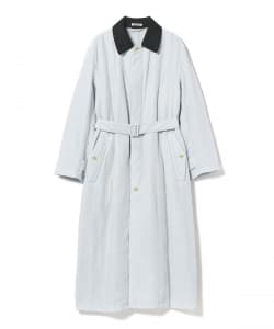 AURALEE / QUILTED LIGHT SILK COTTON COAT