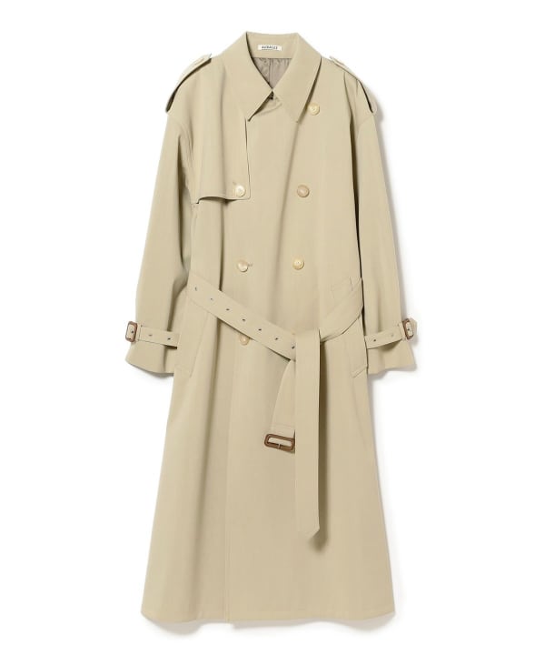 Demi-Luxe BEAMS（デミルクス ビームス）AURALEE / WOOL CAVARLY TWILL LAMINATE TRENCH  COAT（コート トレンチコート）通販｜BEAMS