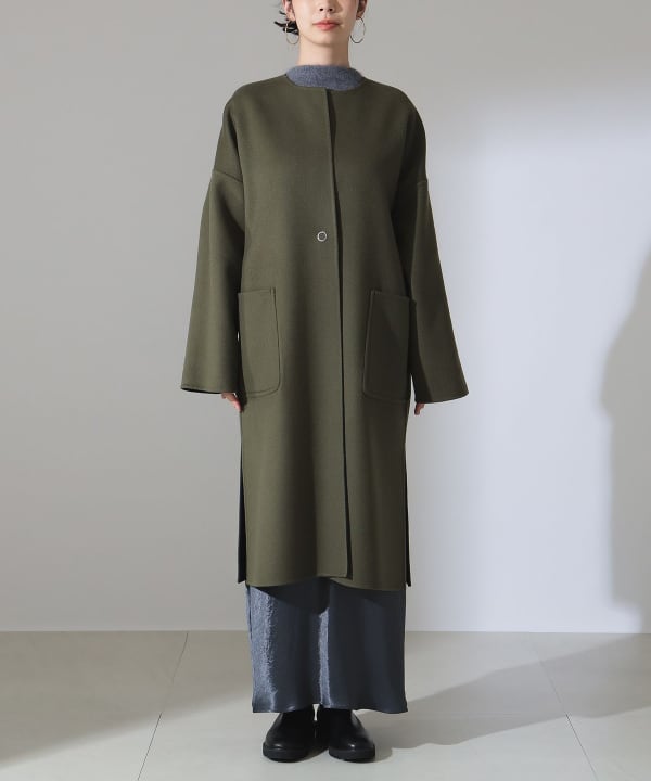 Demi-Luxe BEAMS（デミルクス ビームス）ウール リバー ロングコート