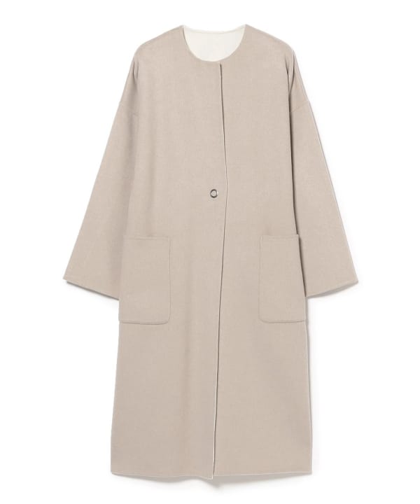 Demi-Luxe BEAMS（デミルクス ビームス）ウール リバー ロングコート