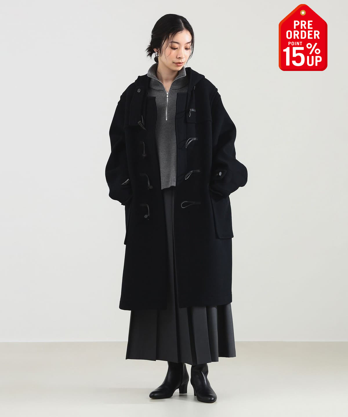 【+15%ポイントUP】MONTGOMERY モンゴメリー / Sandhurst ダッフルコート コート WOMEN BLACK 1 【+15%ポイントUP】MONTGOMERY モンゴメリー / Sandhurst ダッフルコート コート WOMEN BLACK 1
