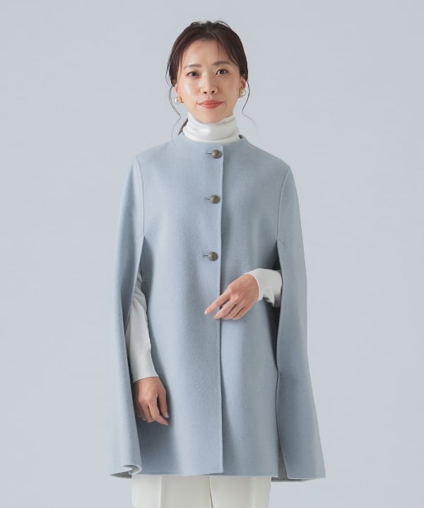 リバーケープコート　チェック　beams IENA ships シップス リバーケープコート チェック beams IENA ships シップス